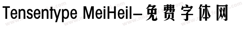 Tensentype MeiHeil字体转换